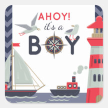 Invitación de cumple para baby shower de barco de 
