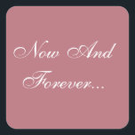 Pegatina Cuadrada Invitaciones personalizadas a Rosa Gold<br><div class="desc">Rosa de colores Pegatinas invitados con estilo Gold - Los planificadores especiales de eventos suelen llegar al fondo de: ¿cuáles son los mejores diseños de sellos de boda de este año? Este diseñador decorativo y especializado invita a Pegatinas de focas para Rosa Boda Oro y Blanco, son el accesorio perfecto...</div>