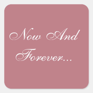 Pegatina Cuadrada Invitaciones personalizadas a Rosa Gold