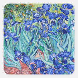 Pegatina Cuadrada Irises Vincent van Gogh