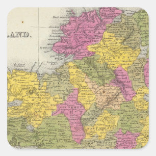 Pegatina Cuadrada Irlanda 11