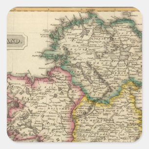 Pegatina Cuadrada Irlanda 7