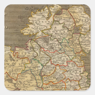 Pegatina Cuadrada Irlanda 8