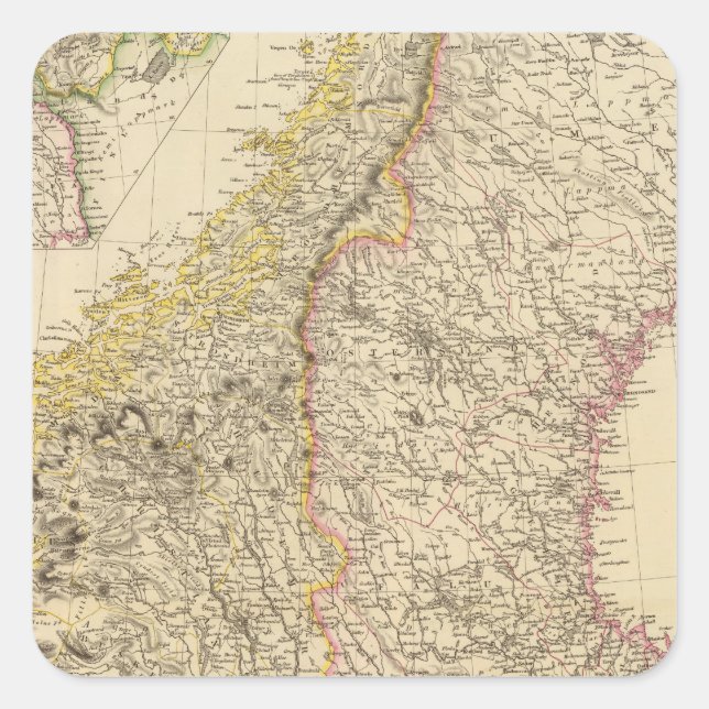 Pegatina Cuadrada Irlanda 8 (Anverso)