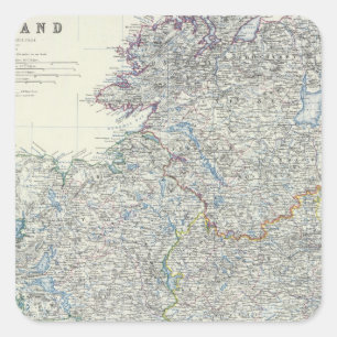 Pegatina Cuadrada Irlanda 9