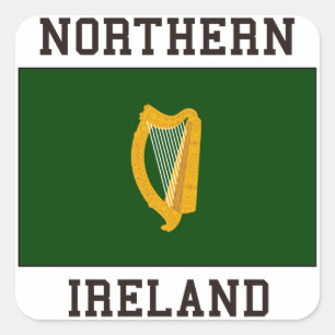 Pegatina Cuadrada Irlanda del Norte