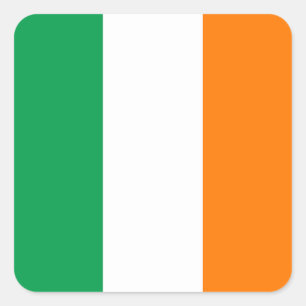 Pegatina Cuadrada irlanda-Flag