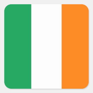 Pegatina Cuadrada irlanda-Flag