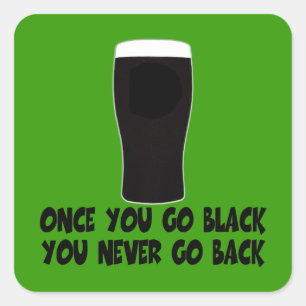 Pegatina Cuadrada Irlandés humorístico