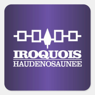 Pegatina Cuadrada Iroquois (Haudenosaunee)