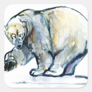 Pegatina Cuadrada Isbjørn 2013