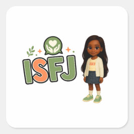Pegatina Cuadrada ISFJ — A Guardiã da Harmonia