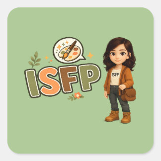 Pegatina Cuadrada ISFP — A Artista Livre
