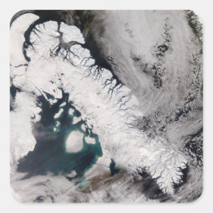 Pegatina Cuadrada Isla de Baffin