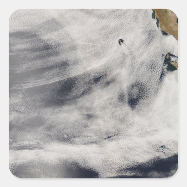 Pegatina Cuadrada Isla Guadalupe (Anverso)