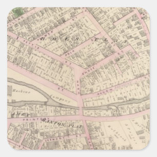 Pegatina Cuadrada Isla Providence Rhode