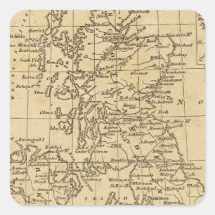 Pegatina Cuadrada Islas Británicas 5