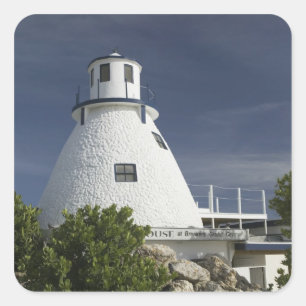 Pegatina Cuadrada ISLAS CAIMÁN, GRAND CAYMAN, Frank Sound: Viejo