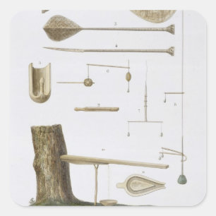 Pegatina Cuadrada Islas de sociedad: los pangas, los ganchos de