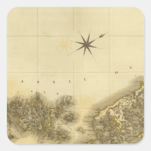 Pegatina Cuadrada Islas del Suroeste