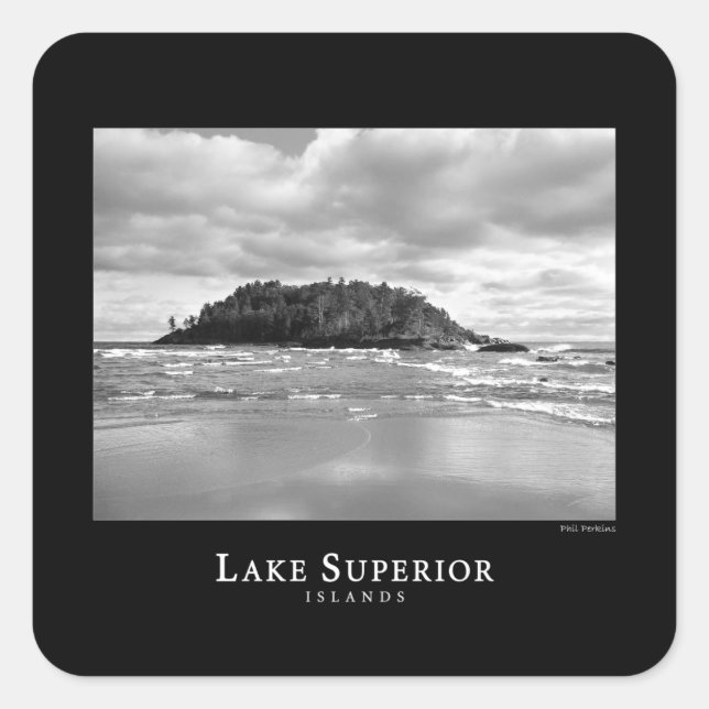 Pegatina Cuadrada Islas Vírgenes (Anverso)