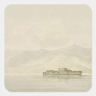Pegatina Cuadrada Isola Madre, Lago Maggiore, c.1781