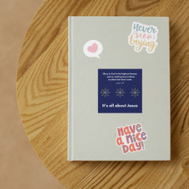 Pegatina Cuadrada It’s All About Jesus – Christmas Sticker #13