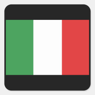 PEGATINA CUADRADA ITALIA