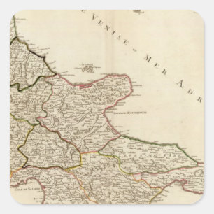 Pegatina Cuadrada Italia 10