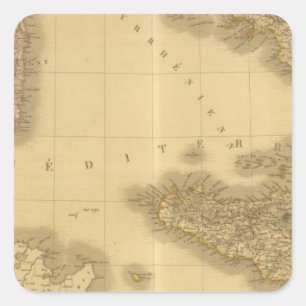 Pegatina Cuadrada Italia 12