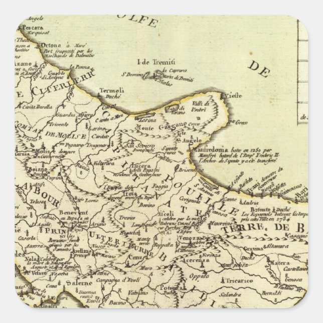 Pegatina Cuadrada Italia 14 (Anverso)