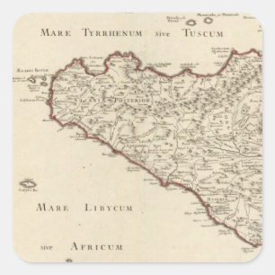 Pegatina Cuadrada Italia 2
