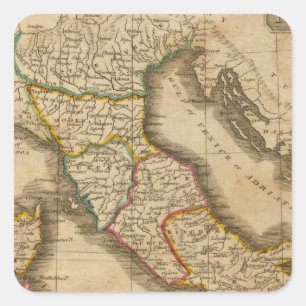 Pegatina Cuadrada Italia 20