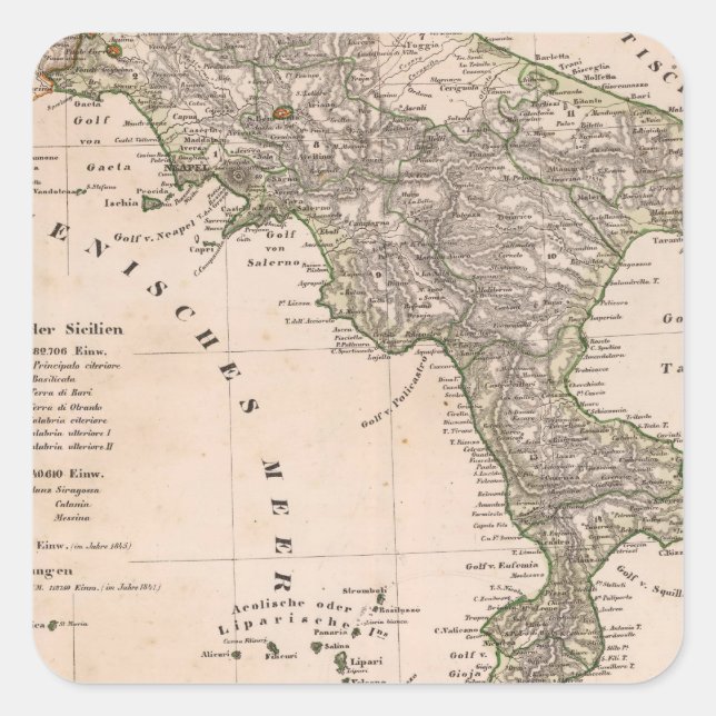 Pegatina Cuadrada Italia 22 (Anverso)