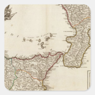 Pegatina Cuadrada Italia 25