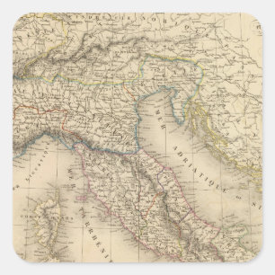 Pegatina Cuadrada Italia antigua 3
