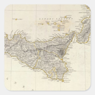 Pegatina Cuadrada Italia III