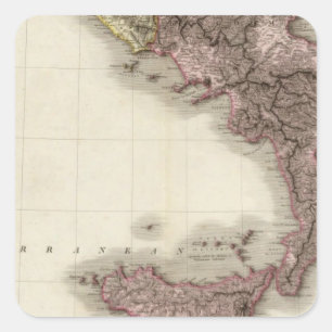 Pegatina Cuadrada Italia meridional