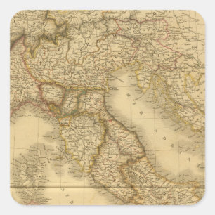 Pegatina Cuadrada Italia moderna