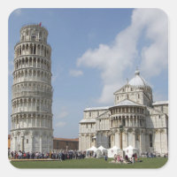 Italia, Pisa. Torre inclinada de Pisa y