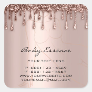 Pegatina Cuadrada Jabón Bálsamo Cosmético para Cuidado Corporal Mold