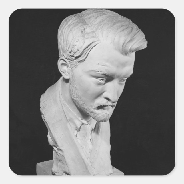 Pegatina Cuadrada Jacques Maritain (Anverso)