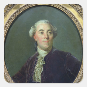 Pegatina Cuadrada Jacques Necker c.1781