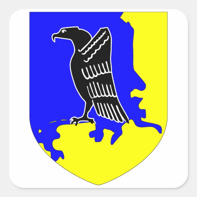 Pegatina Cuadrada Jagdgeschwader 1 (JG 1) Oesau Stab I Insignia (Anverso)