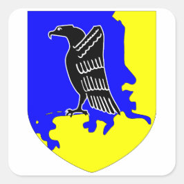 Pegatina Cuadrada Jagdgeschwader 1 (JG 1) Oesau Stab I Insignia