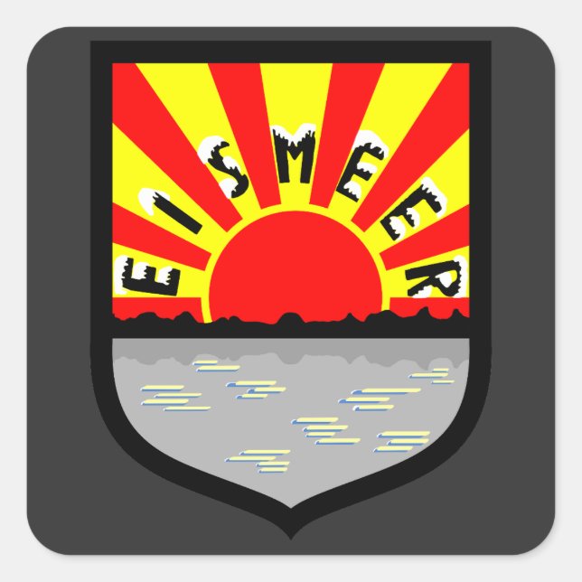 Pegatina Cuadrada Jagdgeschwader 5 (JG 5) Gruppe I Emblem - Eismeer (Anverso)