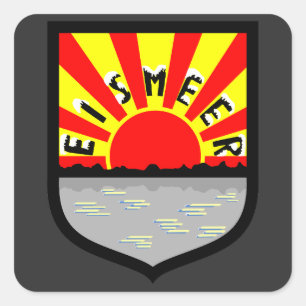 Pegatina Cuadrada Jagdgeschwader 5 (JG 5) Gruppe I Emblem - Eismeer