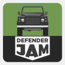 PEGATINA CUADRADA JAM DEFENSOR