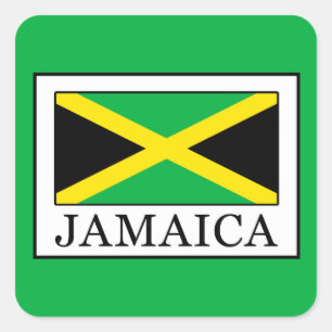 Pegatina Cuadrada Jamaica