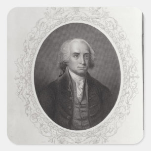 Pegatina Cuadrada James Madison